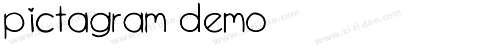 Pictagram Demo字体转换